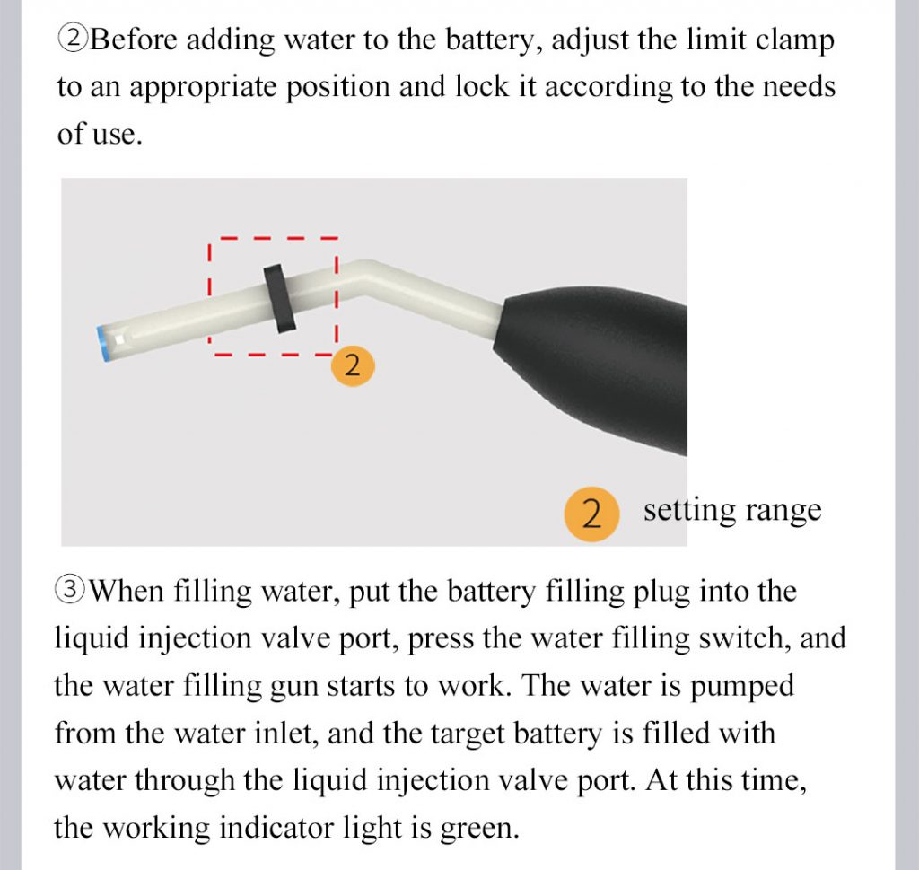 forklift battery watering gun