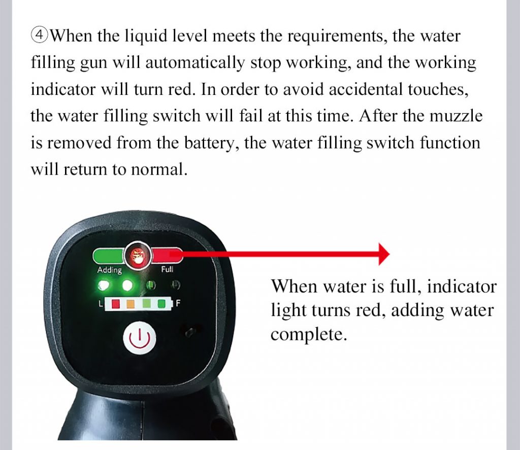 electrick forklift battery water filling gun