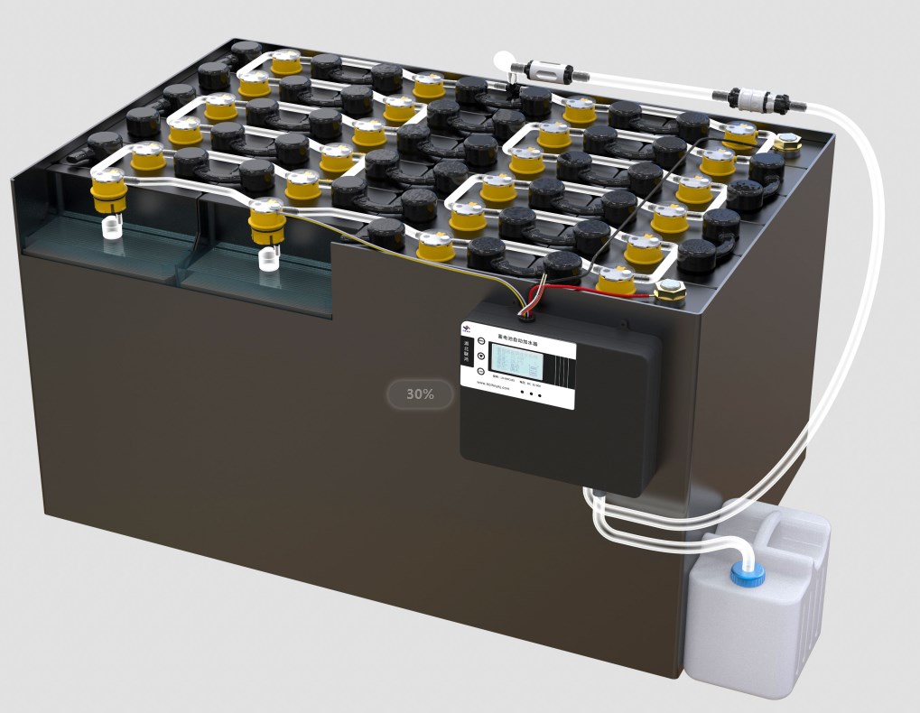 forklift battery watering system