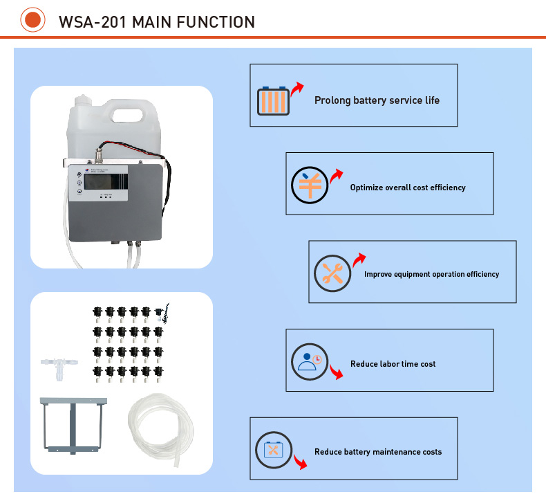 forklift battery filler system